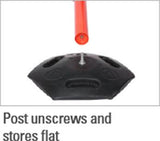 Post/Base Connection - Outdoor Stanchions - WeatherMaster Twin 250 Black | Queue Solutions Post/Base Connection - Outdoor Stanchions - WeatherMaster Twin 250 Black | Queue Solutions