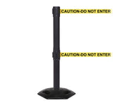 WeatherMaster Twin 300 Extreme-Duty Outdoor 16ft Dual-Belts Retractable Belt Barrier, Black Stanchion Post, QueueSolutions WMRTwin300B-BK WeatherMaster Twin 300 Extreme-Duty Outdoor 16ft Dual-Belts Retractable Belt Barrier, Black Stanchion Post, QueueSolutions WMRTwin300B-BK