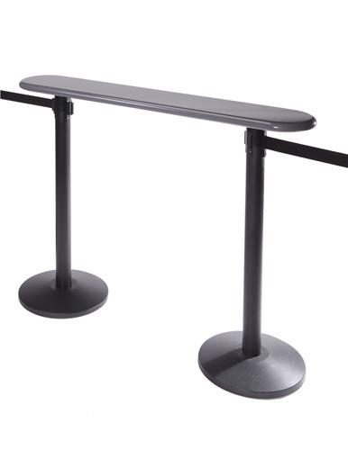Post Top Writing Table for Retractable Belt Barrier Stanchions, QueueSolutions WTBL Post Top Writing Table for Retractable Belt Barrier Stanchions, QueueSolutions WTBL