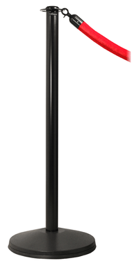 Ever-Straight Flat Top Economy Post & Rope Barrier Stanchion, Visiontron CP61S-SB