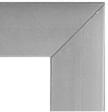 Satin Aluminum - Post-N-Panel Heavy-Duty Aluminum Frame Barriers - Glass/Acrylic Insert