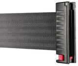 Magnetic Belt End - Retracta-Belt Prime 10' Outdoor Barrier Black Aluminum Post
