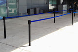 Airport Install - Retracta-Belt Mini Socket Floor Mount 10' Retractable Belt Stanchion