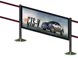 Custom CTS-V - Post-N-Panel Heavy-Duty Aluminum Frame Barriers - Glass/Acrylic Insert
