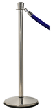 Polished Stainless Steel Ever-Straight Crown Top Economy Post and Rope Stanchion