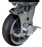 Locking Wheels - Portable Stanchion Storage Cart - 24 Post Capacity w/Locking Wheels