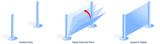 Setup Demo 6' Post and Panel Satin Aluminum Frame Walls for Graphic Inserts Setup Demo 6' Post and Panel Satin Aluminum Frame Walls for Graphic Inserts
