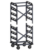 12 Post Addition - Portable Stanchion Storage Cart - 12 Post Capacity w/Locking Wheels 12 Post Addition - Portable Stanchion Storage Cart - 12 Post Capacity w/Locking Wheels