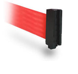 Standard Belt End - WallPro 400 Wall Mount Retractable 13' Belt Barrier Red or Orange Standard Belt End - WallPro 400 Wall Mount Retractable 13' Belt Barrier Red or Orange