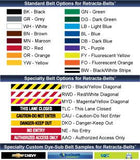 Belt Options - WM5000 50' Manual Crank Wall Mount Belt Barrier Belt Options - WM5000 50' Manual Crank Wall Mount Belt Barrier