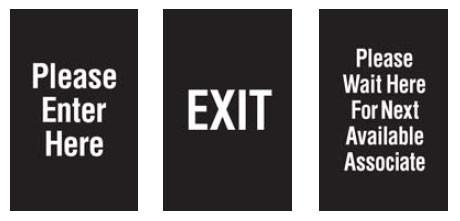 Frame Sign Double-Sided Standard Message Display Inserts, Visiontron PS711-01BK Frame Sign Double-Sided Standard Message Display Inserts, Visiontron PS711-01BK