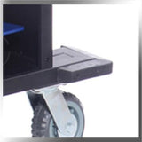 Rubber Bumpers - Portable Stanchion Storage Cart - Horizontal 12-Post Capacity QS Rubber Bumpers - Portable Stanchion Storage Cart - Horizontal 12-Post Capacity QS