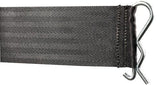 S-Hook Belt End - Retracta-Belt Prime 10' Outdoor PVC Post Barrier - White