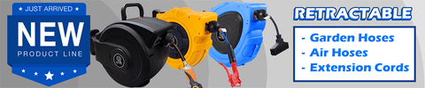 Retractable Hose and Electrical Cord Reels