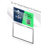 Demo 4' Post and Panel Black Aluminum Frame Walls for Graphic Inserts