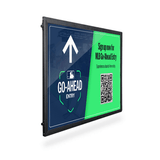 4' Post and Panel Black Aluminum Frame Walls for Graphic Inserts MLB