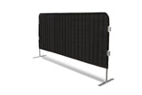 6.5' Heavy-Duty Mesh Fitted Jacket Cover for CrowdMaster Bike Rack Barricade Black