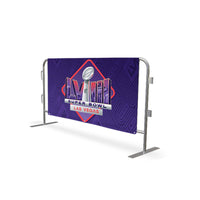 61" Universal Vinyl Throw-Over Custom Digital Print Jacket Cover for Bike Rack Barricade