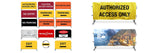 Digital Printed Vinyl Cover for 6' CrowdMaster Steel Bike Rack Barricades Selection