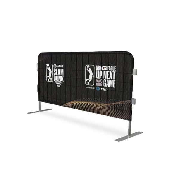 Digital Printed Vinyl Cover for 6.5' CrowdMaster Steel Bike Rack Barricades