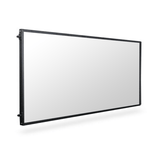 6' Post and Panel Black Aluminum Frame Walls w/ White Inserts