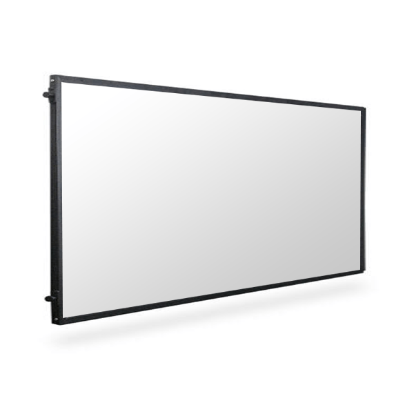 6' Post and Panel Black Aluminum Frame Walls w/ White Inserts