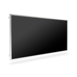 6' Post and Panel Satin Aluminum Frame Walls w/ Black Insert