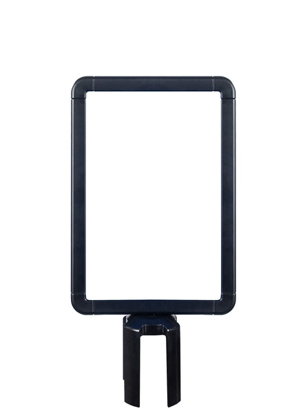 Round Corner Vertical Sign Frame Topper For Retractable Belt Barrier ...