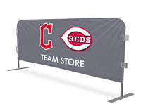 Digital Printed Vinyl Covers for 8' Steel Bike Rack Barricades Cincinnati Reds 