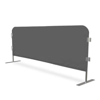 8' Vinyl Jacket Cover for CrowdMaster Bike Rack Barricade Cool Grey