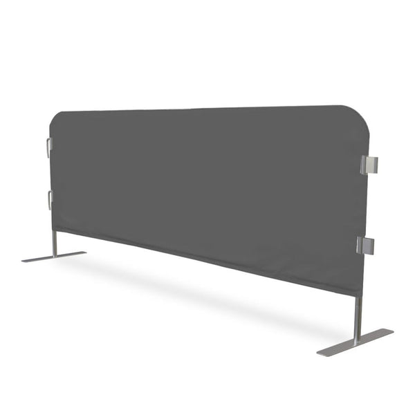 8' Vinyl Jacket Cover for CrowdMaster Bike Rack Barricade Cool Grey