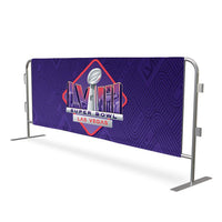 87" Universal Vinyl Throw-Over Custom Digital Print Jacket Cover for Bike Rack Barricade