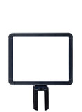 Round-Corner Outdoor Ready Horizontal Sign Frame Topper For Retractable Belt Barrier Stanchion Posts 11"W x 8.5"H