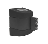 Magnetic WallPro 450 Black Wall Mount Retractable Belt Barrier