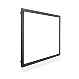 4' Post and Panel Black Aluminum Frame Walls w/ White Sintra Insert