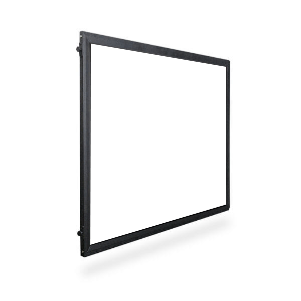 4' Post and Panel Black Aluminum Frame Walls w/ Acrylic Inserts ...