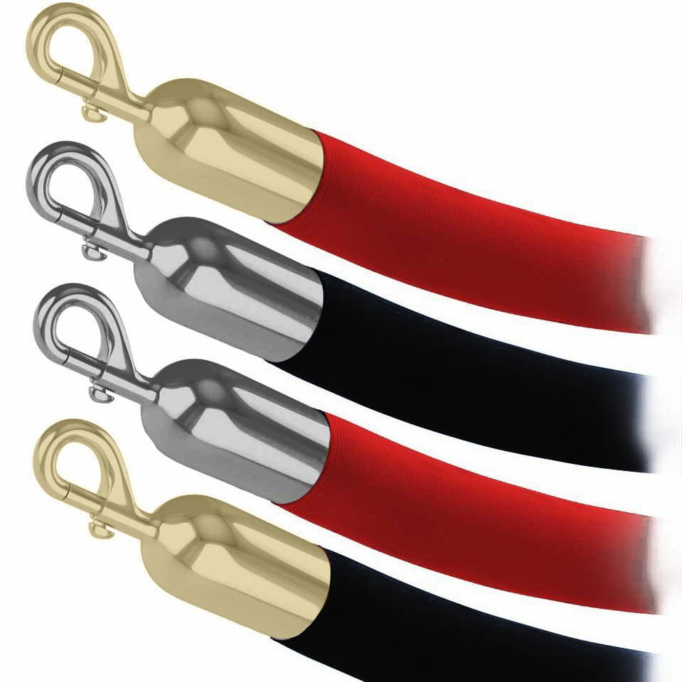 Ps1 Rope Velour Velvet 1in Economy Foam Core Barrier Rope, Visiontron 810-RD-72 ...