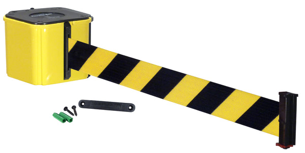 Retracta-Belt Hyper-Strength Wall Mount Retractable Belt Barrier Outdoor Yellow Body Parts