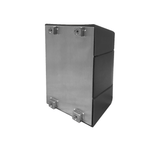 WallPro 400 Magnetic Wall Mount Retractable Belt Barrier Black - Magnet Back