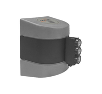 WallPro 450 Magnetic Wall Mount Retractable 20ft Belt Barrier Gray