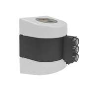 WallPro 450 Magnetic Wall Mount Retractable 20ft Belt Barrier White