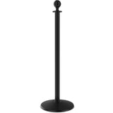 Black - Visiontron Heavy Duty Series Ball Top Rope Stanchion
