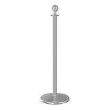 Satin Steel - Visiontron Heavy Duty Series Ball Top Rope Stanchion
