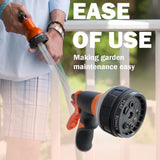 50 Foot Heavy-Duty Auto-Retracting Water Hose Reel, Wall Mount Spray Nozzle