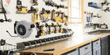 50 Foot Heavy-Duty Auto-Retracting Extension Cord Reel, Wall Mount Maintenance Shop Demo