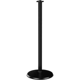 Black - Visiontron Heavy Duty Series Flat Top Rope Stanchion