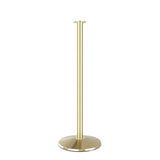 Polished Brass - Visiontron Heavy Duty Series Flat Top Rope Stanchion