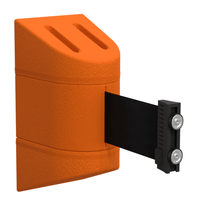 Magnetic WallPro 300 Wall Mount Retractable 10ft Belt Barrier Orange