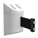Magnetic WallPro 300 Wall Mount Retractable 10ft Belt Barrier White