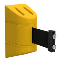 Magnetic WallPro 300 Wall Mount Retractable 10ft Belt Barrier Yellow